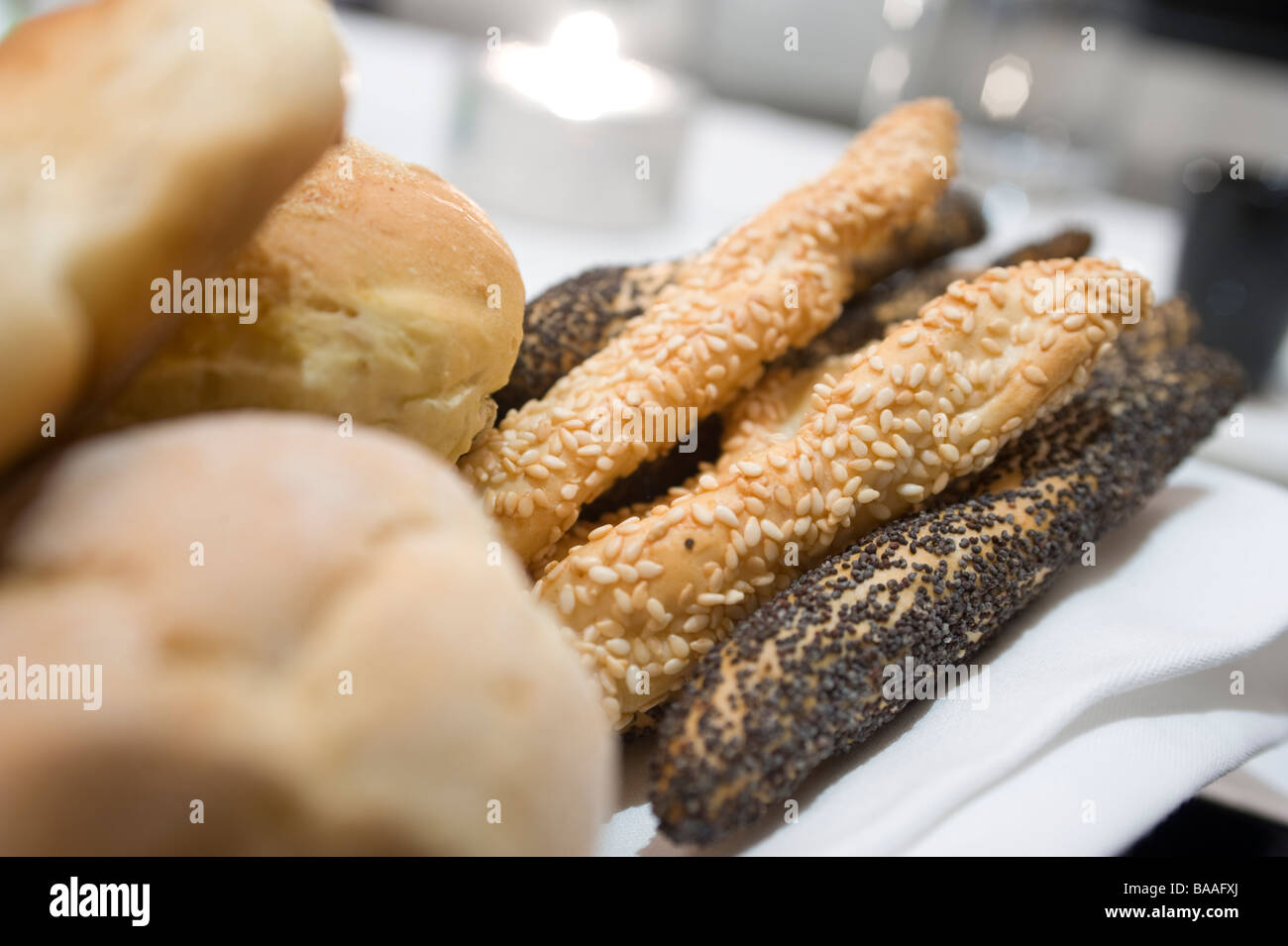 Verschiedene italienische Brot. Stockfoto