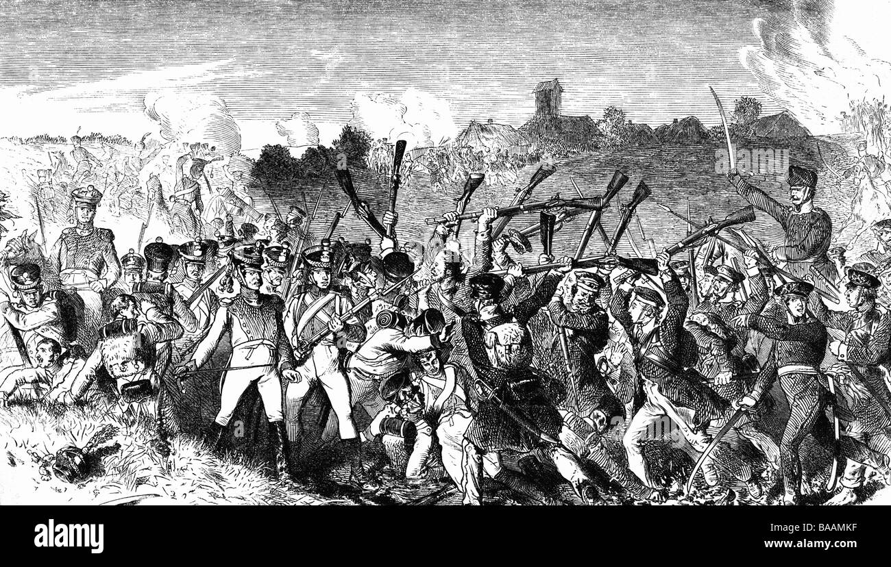 Veranstaltungen, im sechsten Koalitionskrieg 18121814, Schlacht von