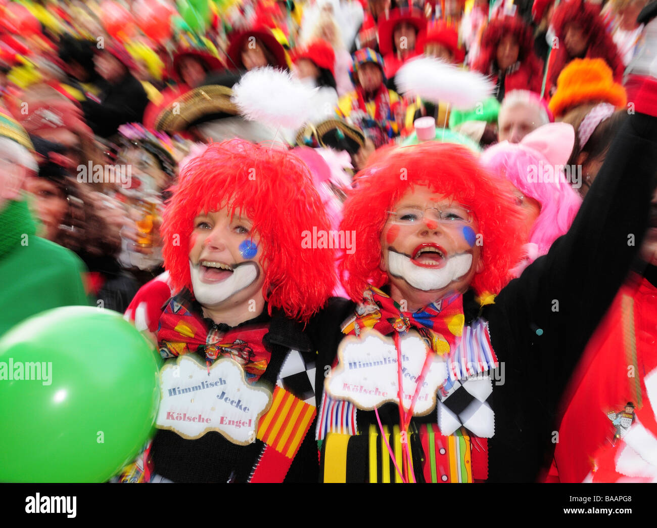 Deutschen feiert Karneval in Köln Stockfoto