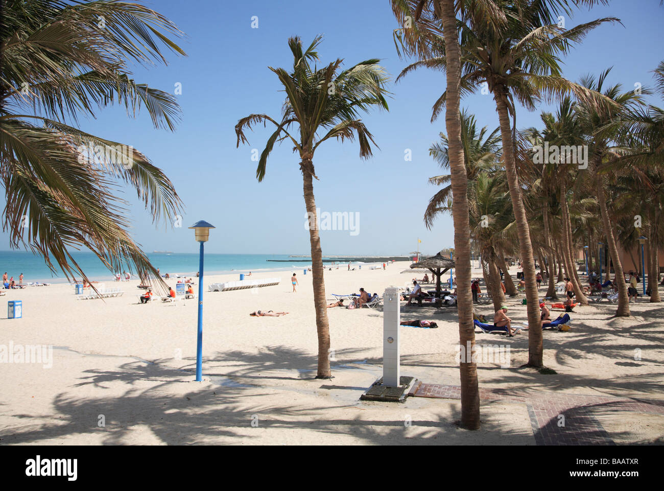 Jumeirah Beach Park Dubai Vereinigte Arabische Emirate Stockfoto