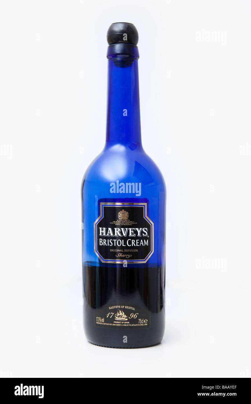 Flasche Harveys Bristol Cream Sherry Stockfoto