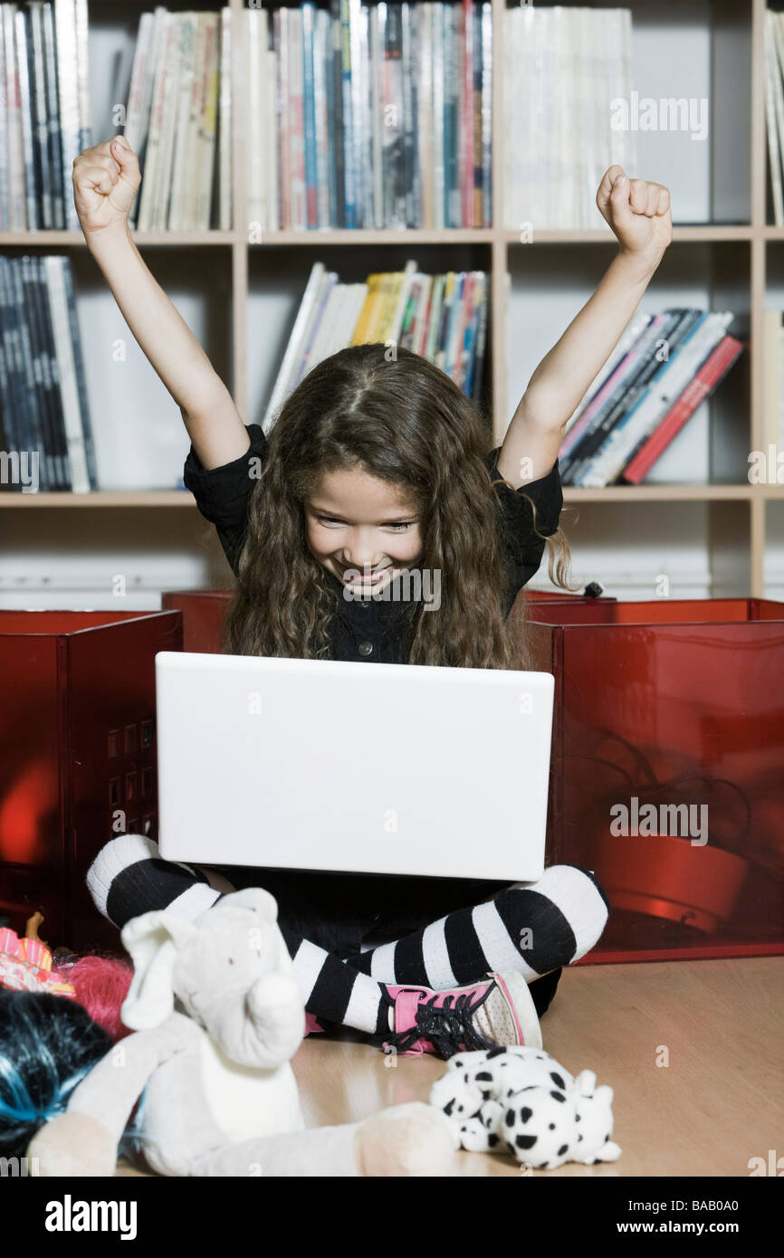 Expressive Kinder Stockfoto