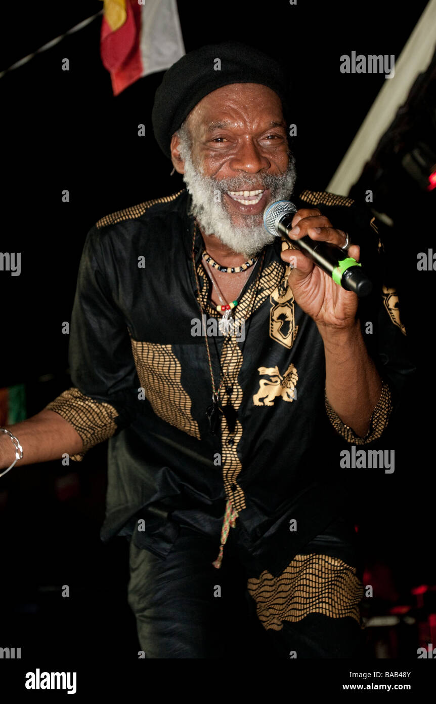 Zouk Flam Französisch Karibik Musikband SB Jam Musik Festival Gustavia St Barts Stockfoto