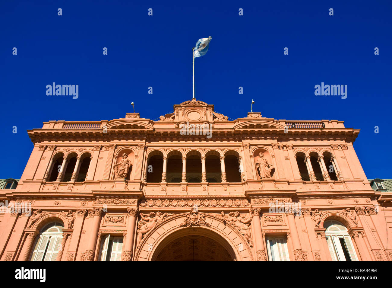 Casa Rosada (Rosa Haus) Präsidenten Palast von Argentinien Stockfoto