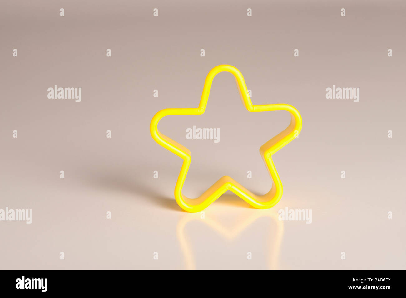 Nahaufnahme eines Sterns geformte Ausstecher Stockfoto