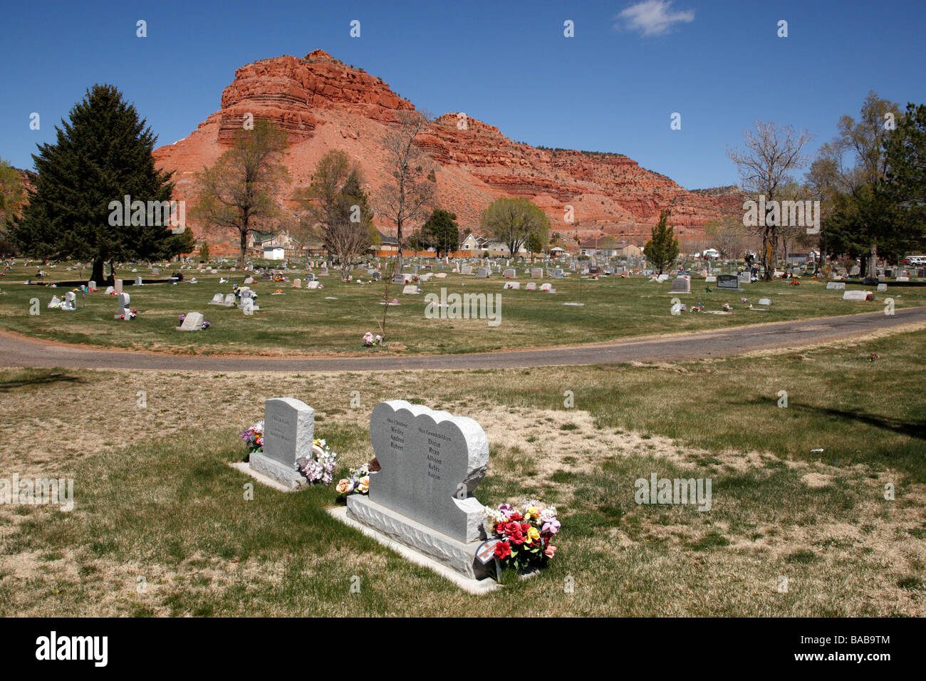 der Friedhof in Kanab Kane County Utah usa Stockfoto