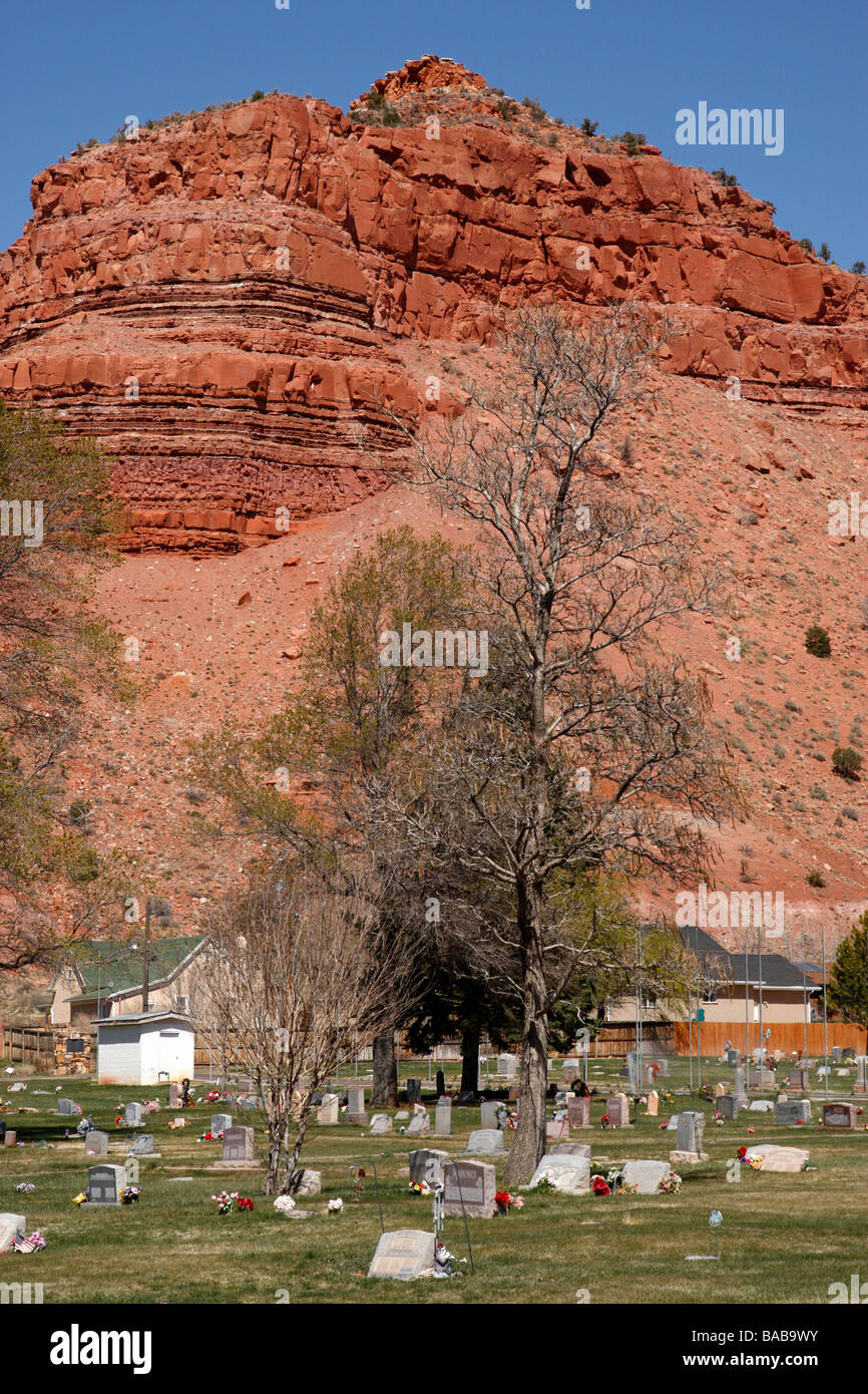 der Friedhof in Kanab Kane County Utah usa Stockfoto