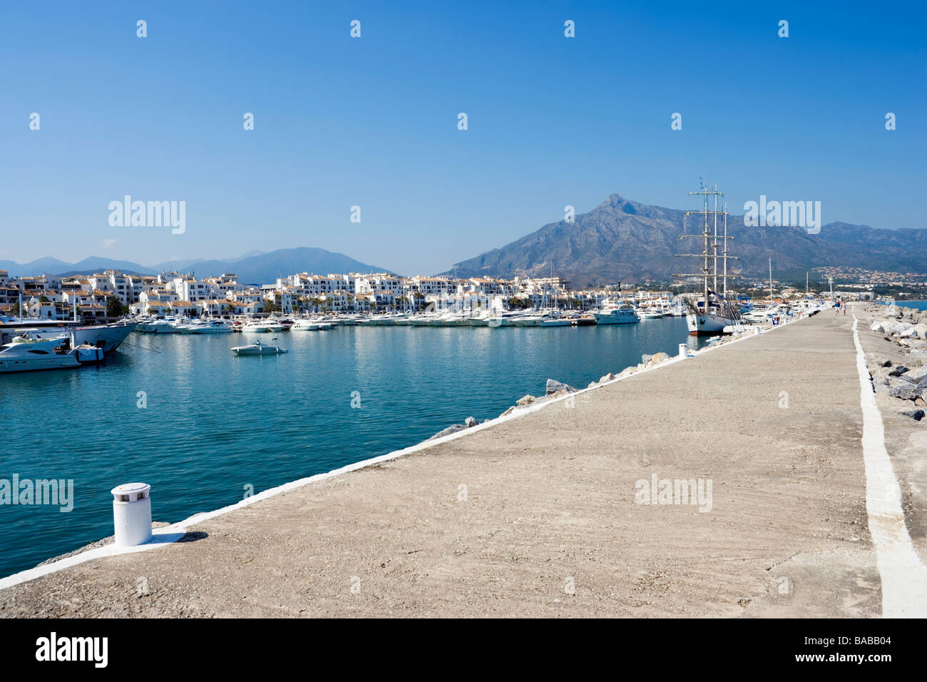 Puerto Banus in Marbella, Costa Del Sol, Andalusien, Spanien Stockfoto