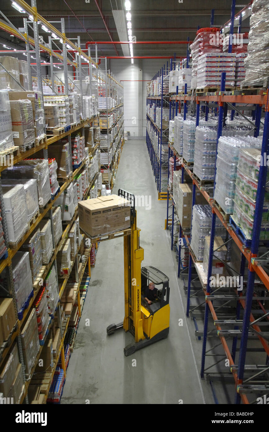 EDEKA Logistikzentrum in Hamm, Deutschland Stockfoto