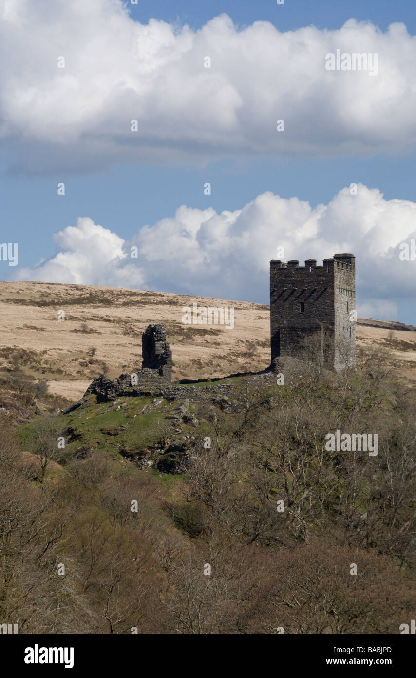 Dolwyddelan Burg in Snowdonia, Nordwales Stockfoto