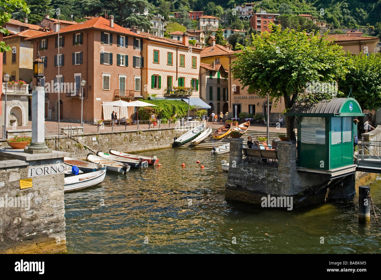 Comune von Torno, Comer See, Italien Stockfoto