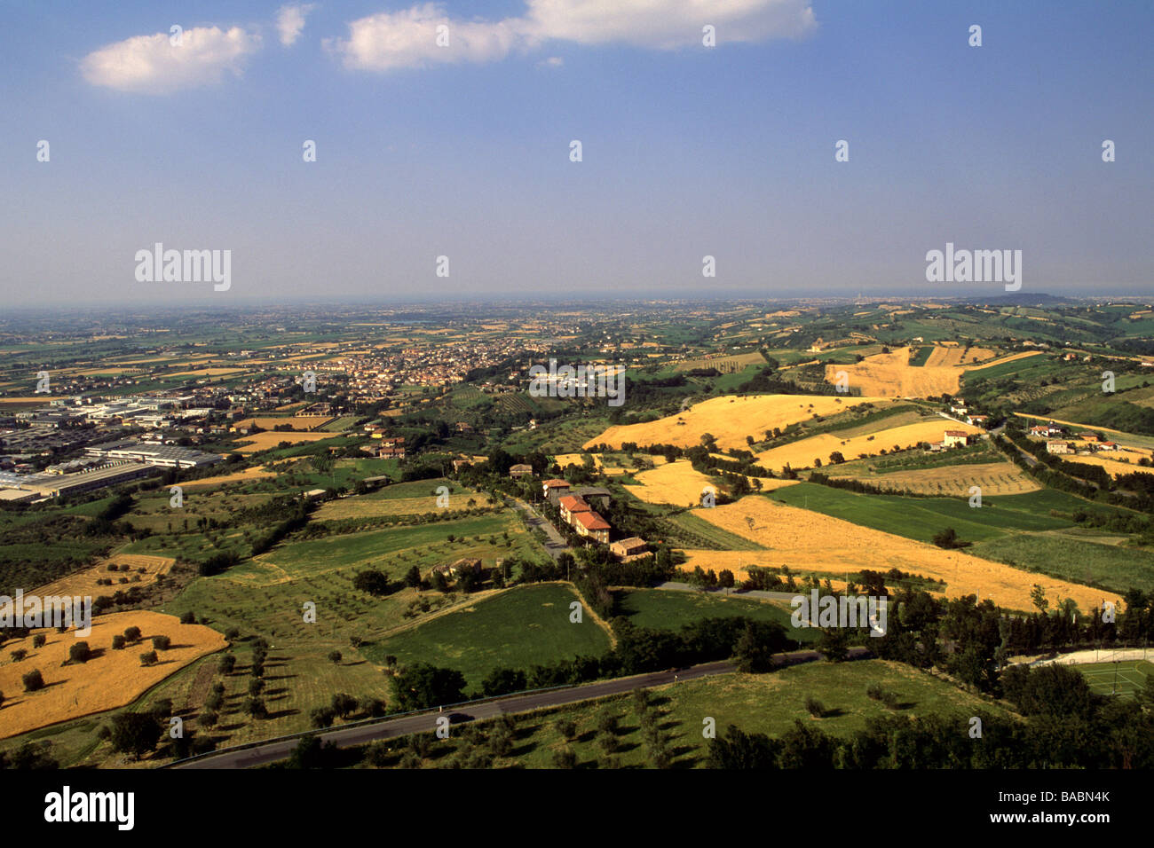 Umgebung von Verucchio Provinz Rimini Italien Stockfoto