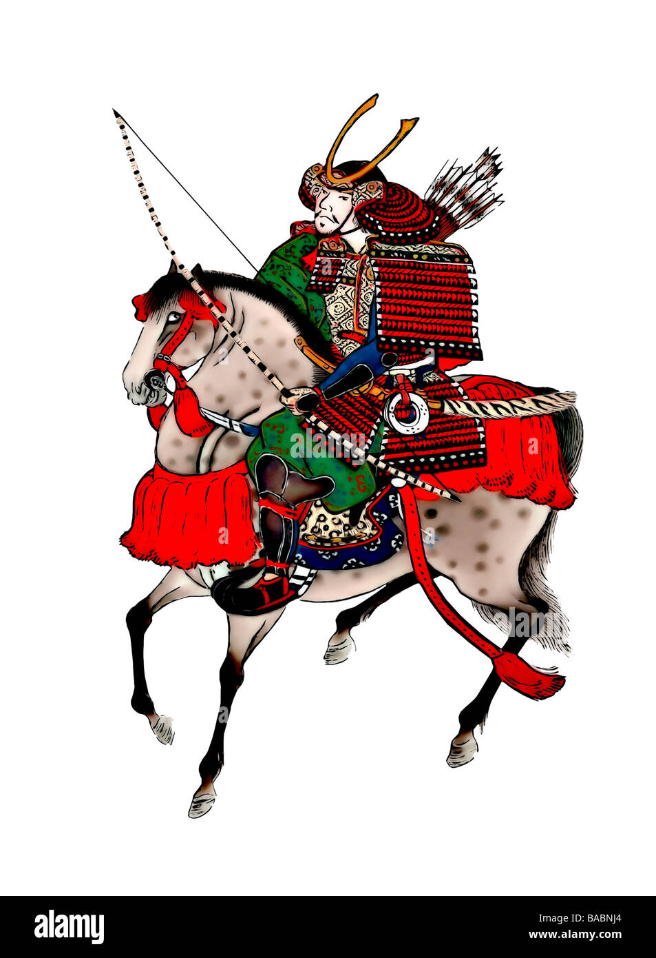 Samurai-Abbildung. Stockfoto