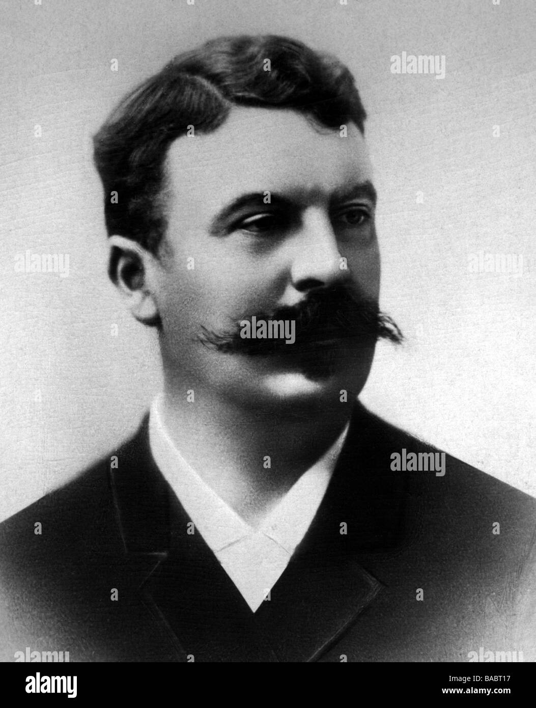 Maupassant, Guy de, 5.8.1850 - 7.7.1893, französischer Autor/Schriftsteller, Porträt, 19. Jahrhundert, Stockfoto