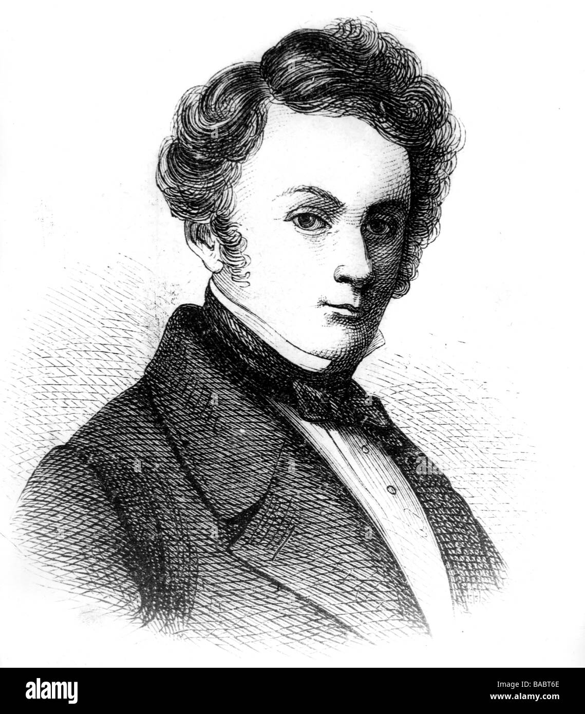 Lortzing, Albert, 23.10.1801 - 21.01.1851, deutscher Komponist, Porträt, Holzgravur, 19. Jahrhundert, Stockfoto