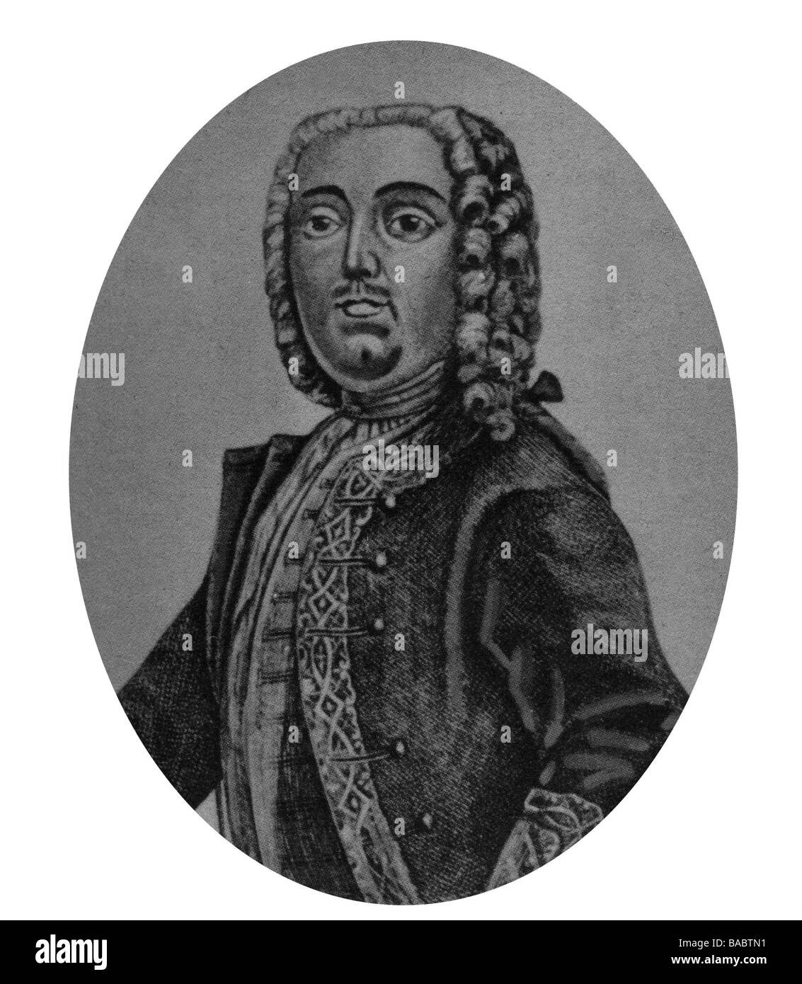 Süss Oppenheimer, Joseph 'Jud Süss', 1692 oder 1698/1699 - 4.2.1738, privater finanzrat von Württemberg und 'Hofjude' 1733 - 1737, Porträt, nach Gegenwartsbild, 18. Jahrhundert, Stockfoto