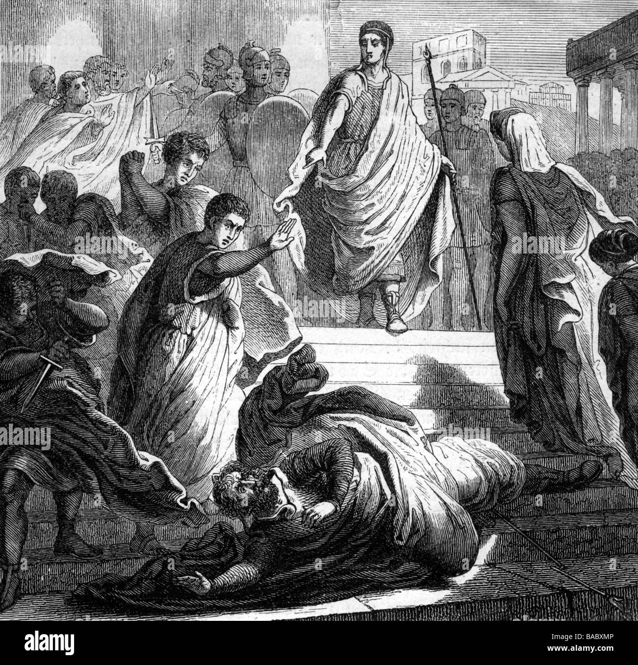 Tarquinius Superbus, Luzius, König von Rom 535 510 v. Chr., Tötung