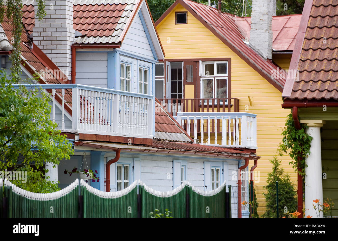 Estland (Baltikum), Pärnu, der wichtigsten Badeort Land, am Meer Bezirk Stockfoto