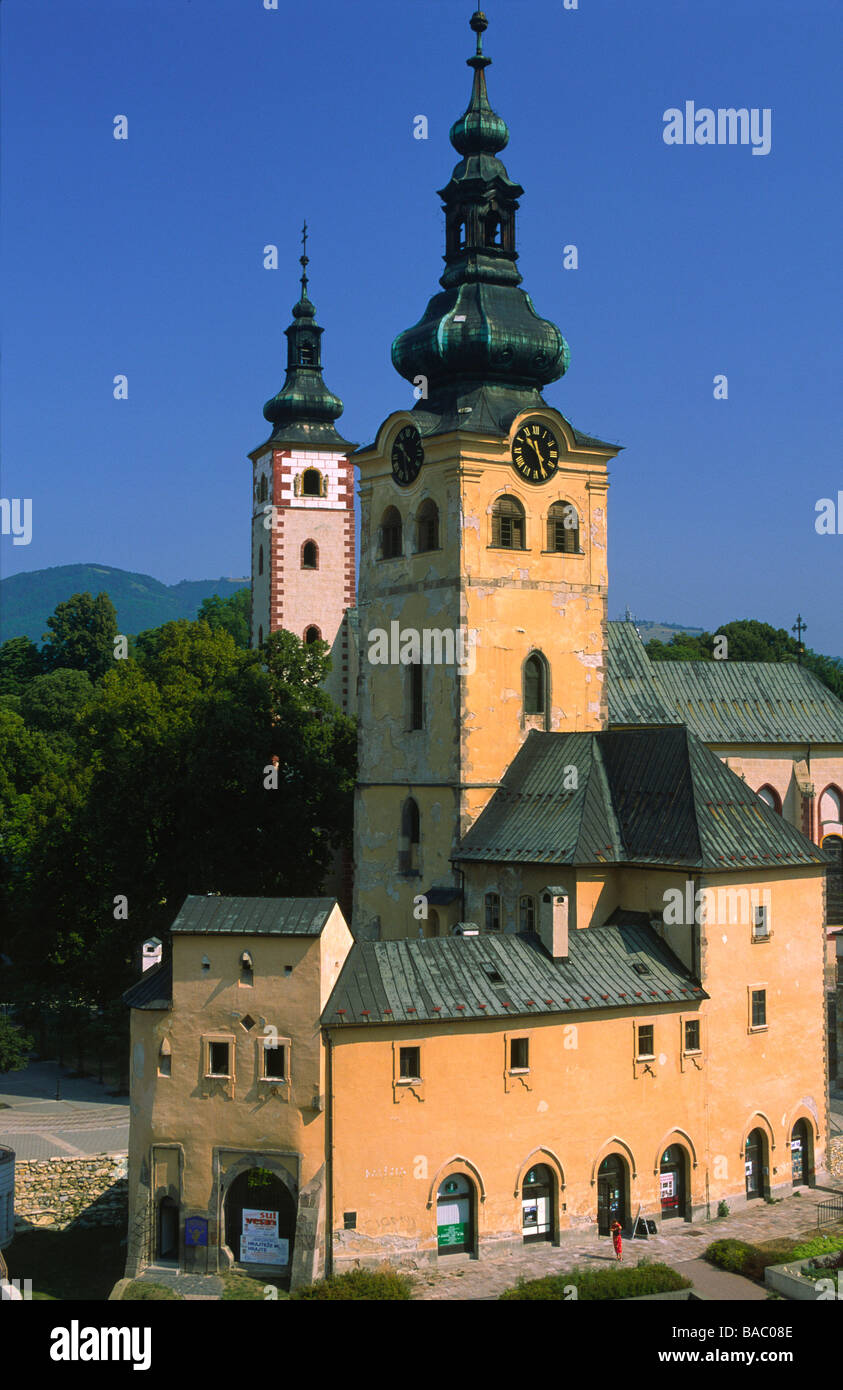 Slowakei, Banska Bystrica, Hrad Barbakan Schloss in der Altstadt Stockfoto