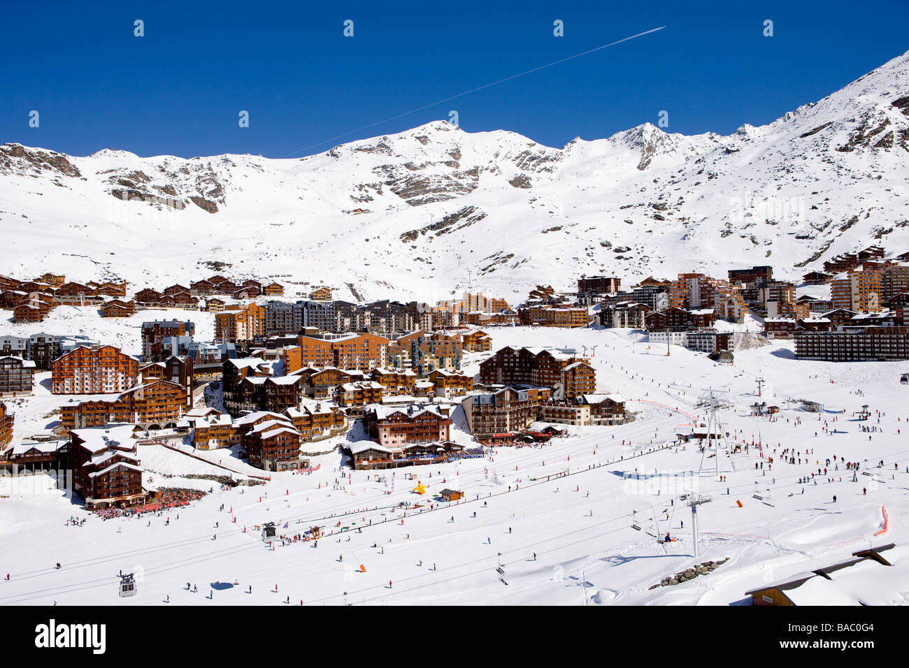 Frankreich, Savoyen, Val Thorens Stockfoto