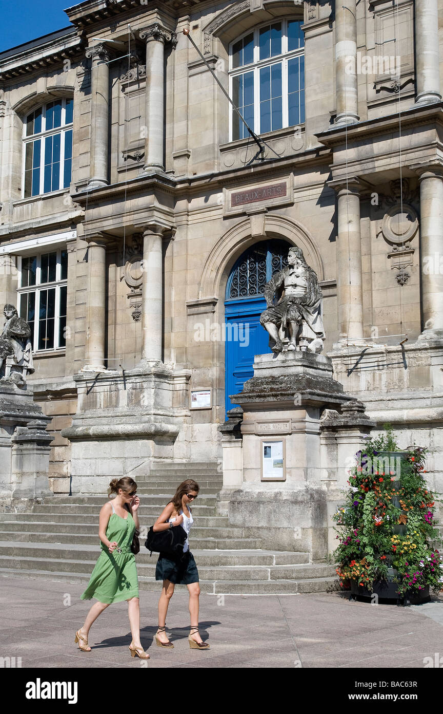 Frankreich, Seine Maritime, Rouen, Eintrag des Musée des Beaux-Arts Stockfoto