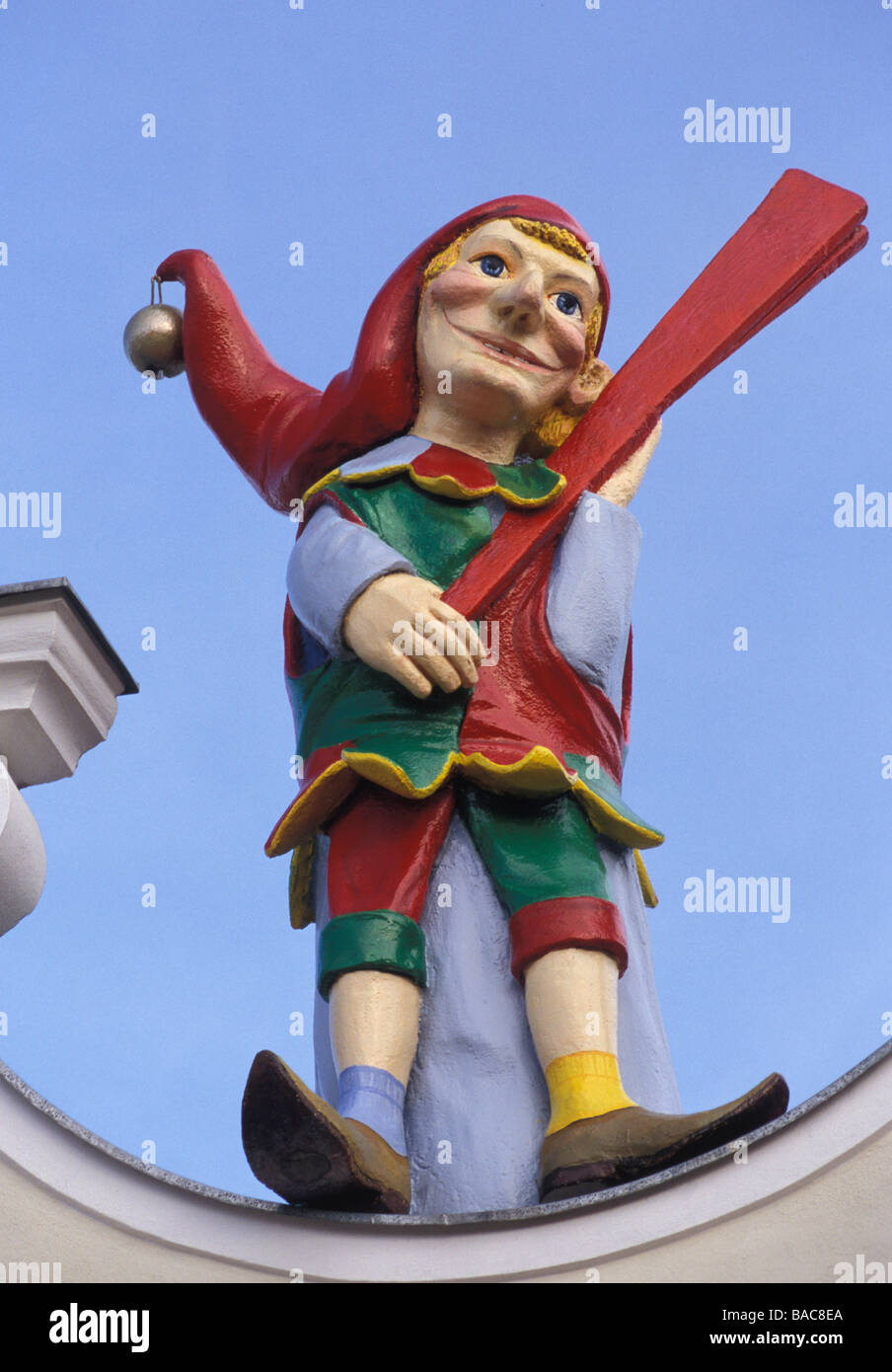 Punsch-Figur im Wurstelprater Stockfoto