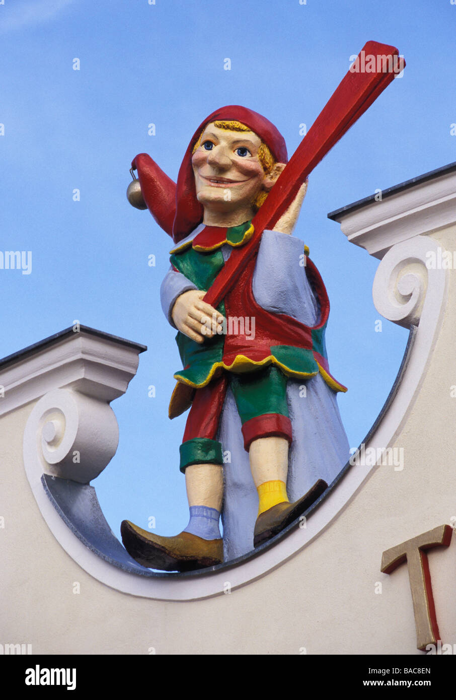 Punsch-Figur im Wurstelprater Stockfoto