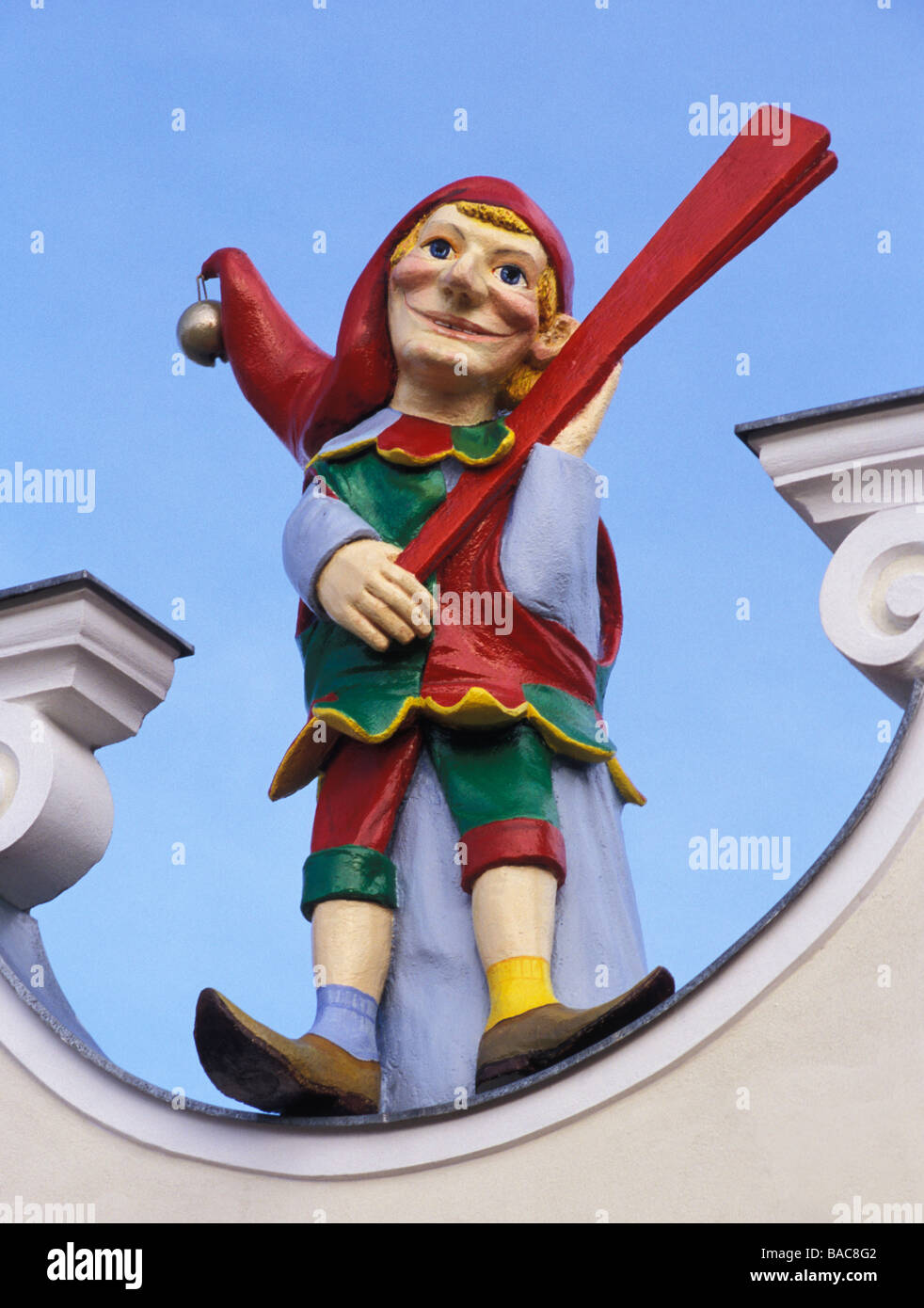 Punsch-Figur im Wurstelprater Stockfoto