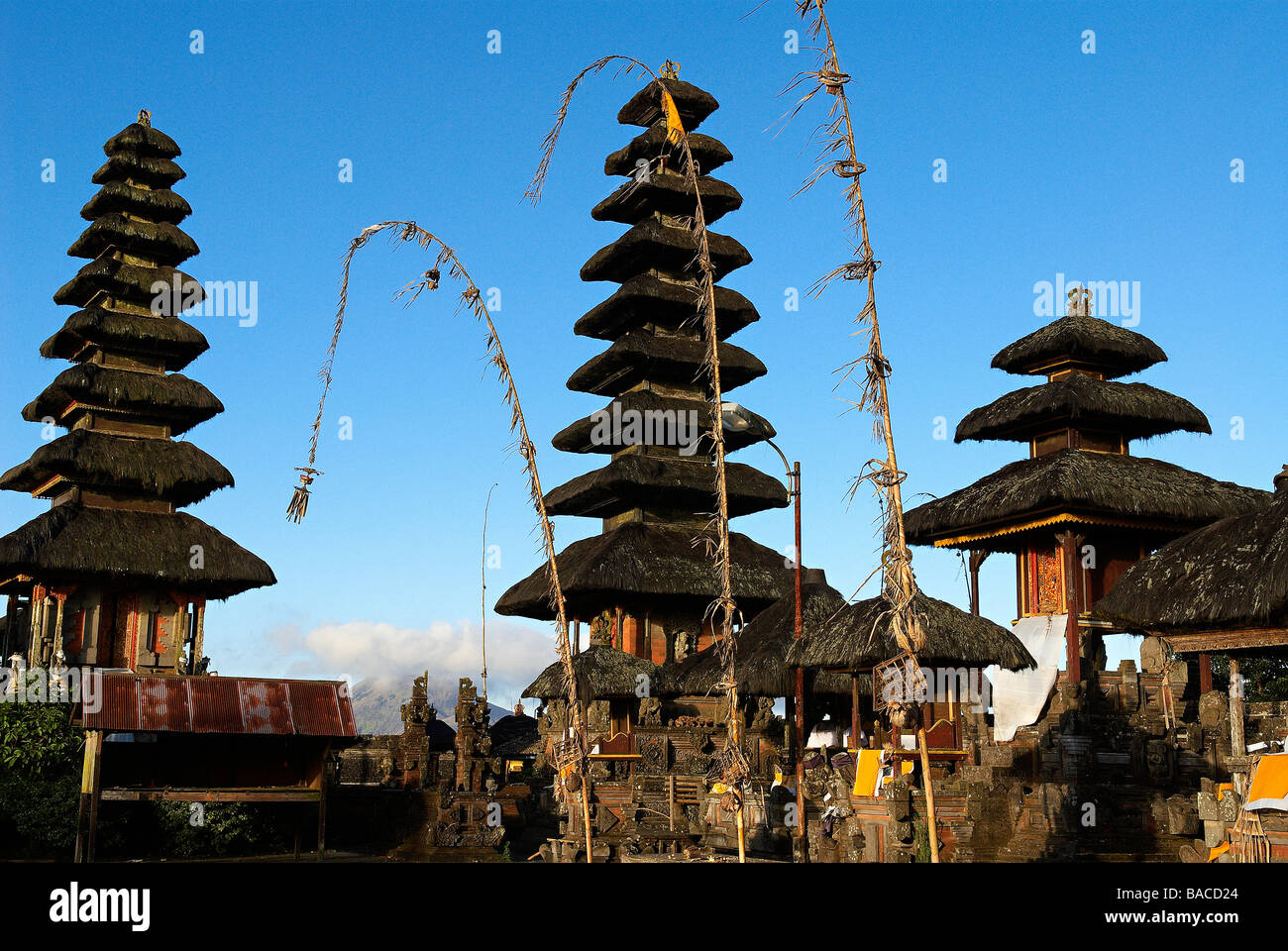 Indonesien, Bali, Ulun Danu Batur Tempel in der Nähe Batur See Stockfoto