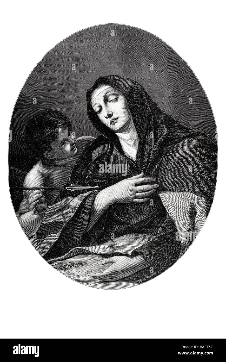 St. Teresa von Alonzo Cano 1868 Stockfoto