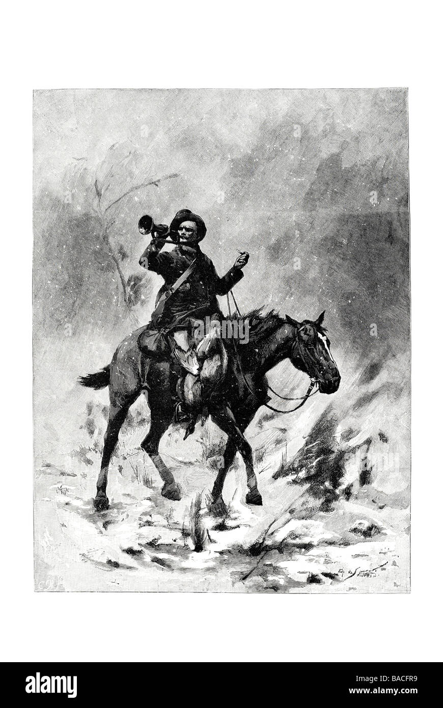 Der Land-Postbote Stockfoto