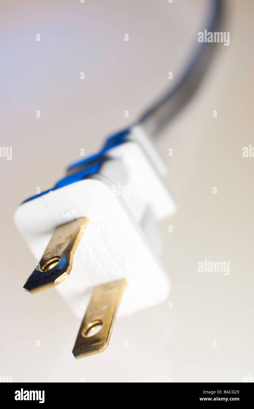 Close-up electical Stecker (AC, Wechselstrom). Stockfoto