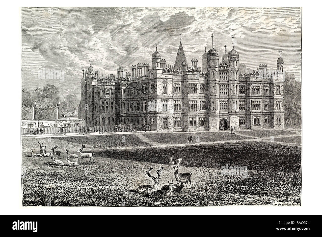 Burghley House Stamford Lincolnshire Capability Brown Soke of Peterborough Stockfoto