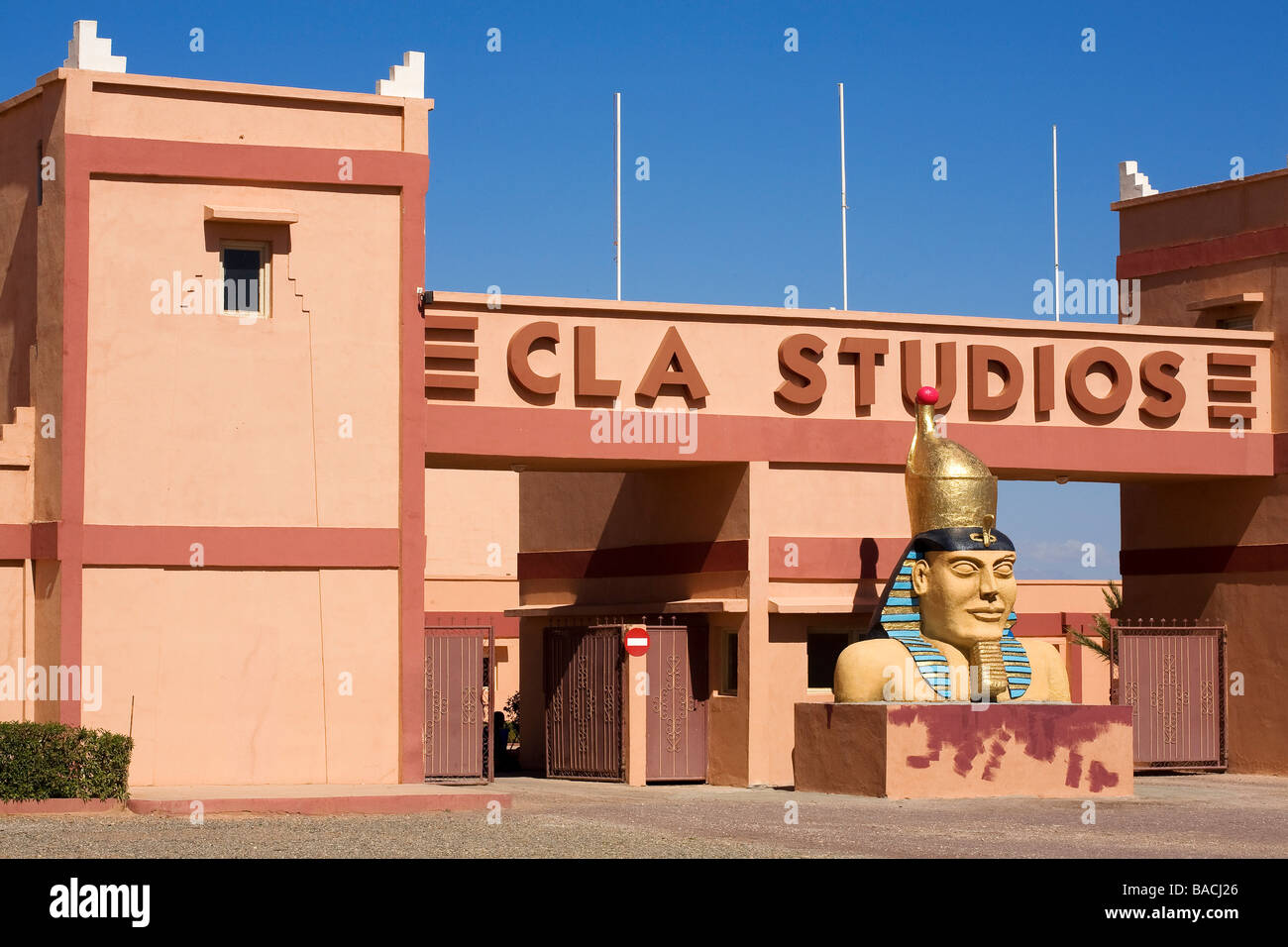 Marokko, großer Süden, Ouarzazate, Eintritt der CLA-Filmstudio Stockfoto