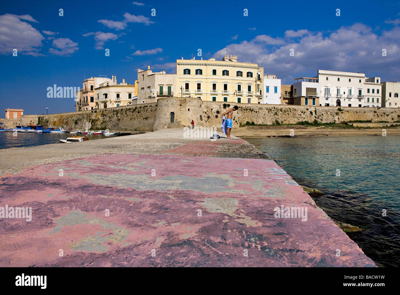 Italien, Apulien, Salento, Gallipoli, Altstadt Stockfoto
