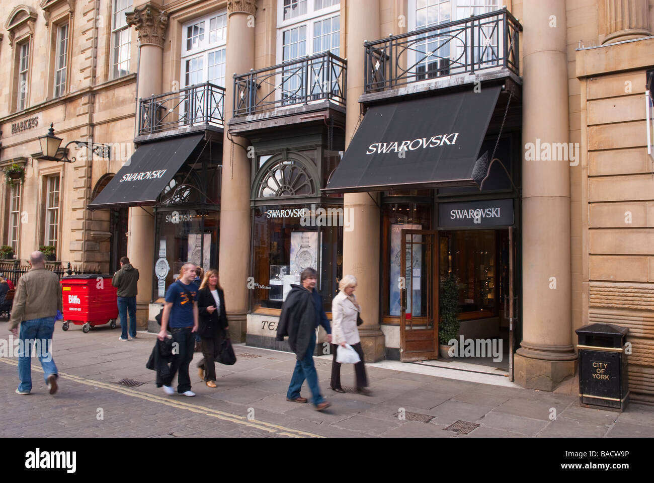 Der Swarovski Shop Store in York, Yorkshire, Großbritannien Stockfoto