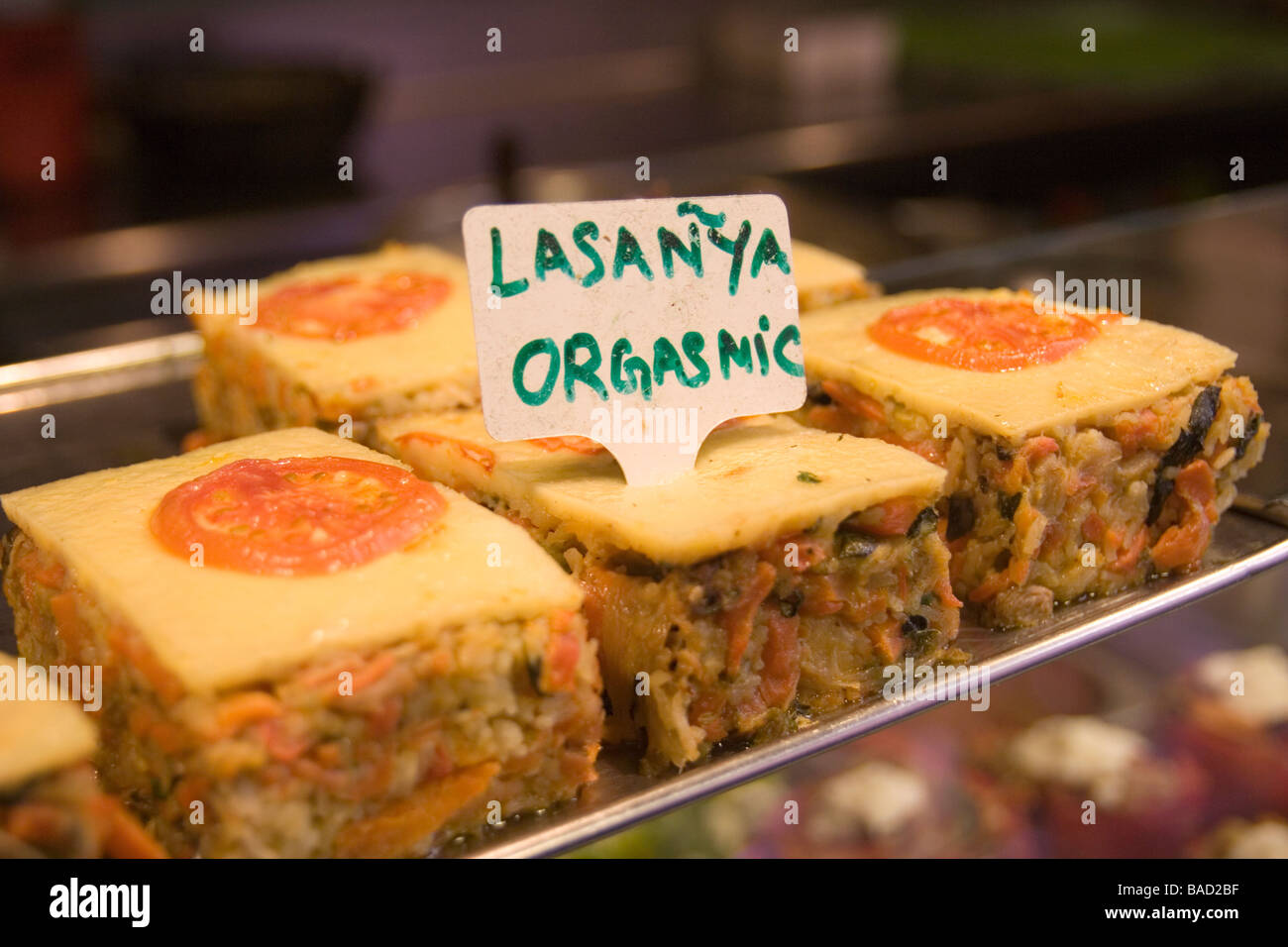 Lasanya Lasagne Orgasmus Stockfoto