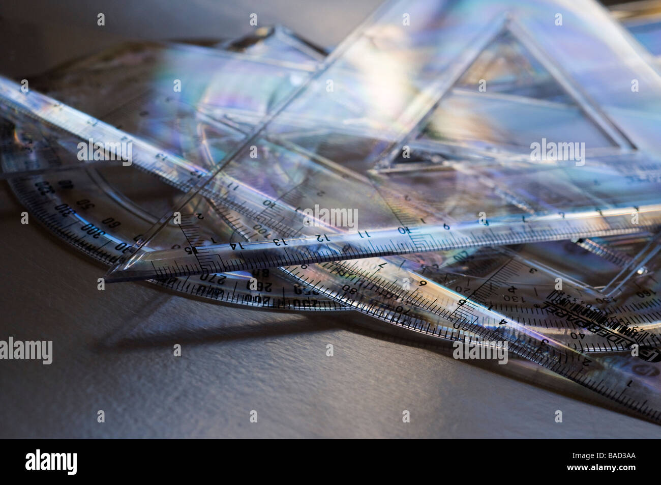 Geometrie-Werkzeuge Stockfoto