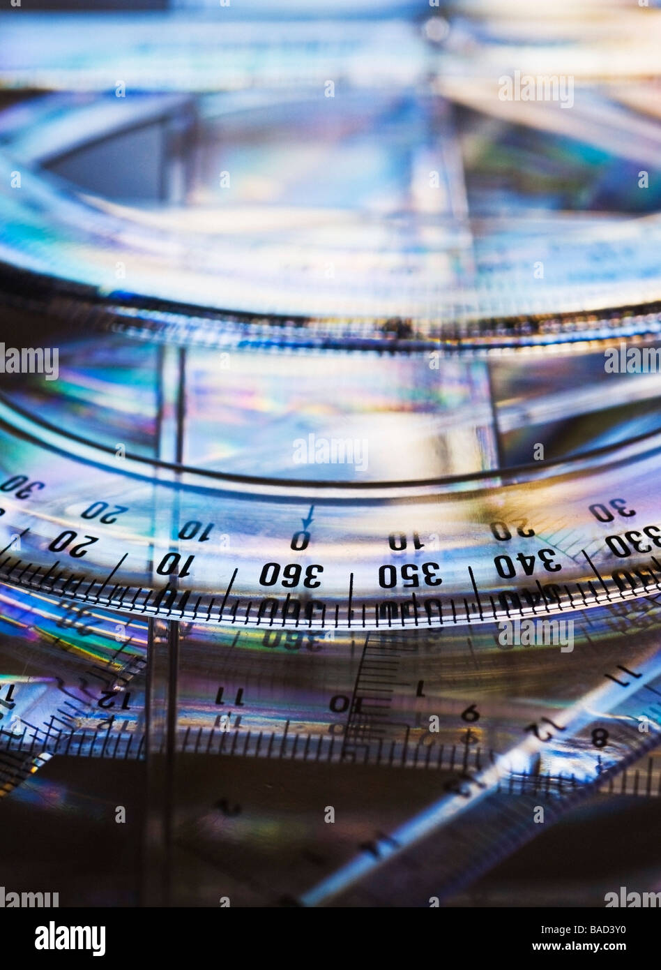 Geometrie-Werkzeuge Stockfoto