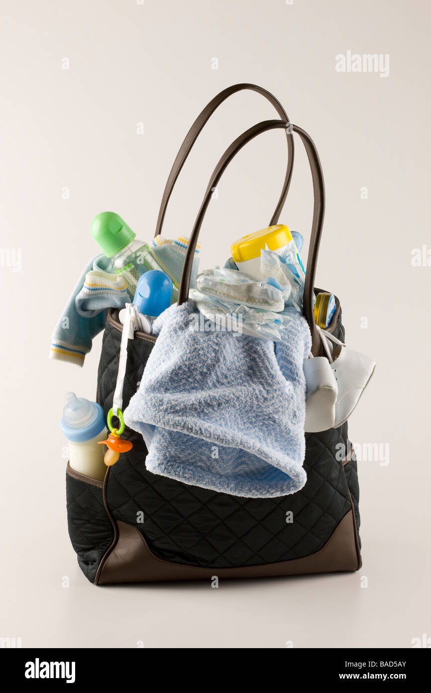 Volle Windel-Beutel Stockfoto