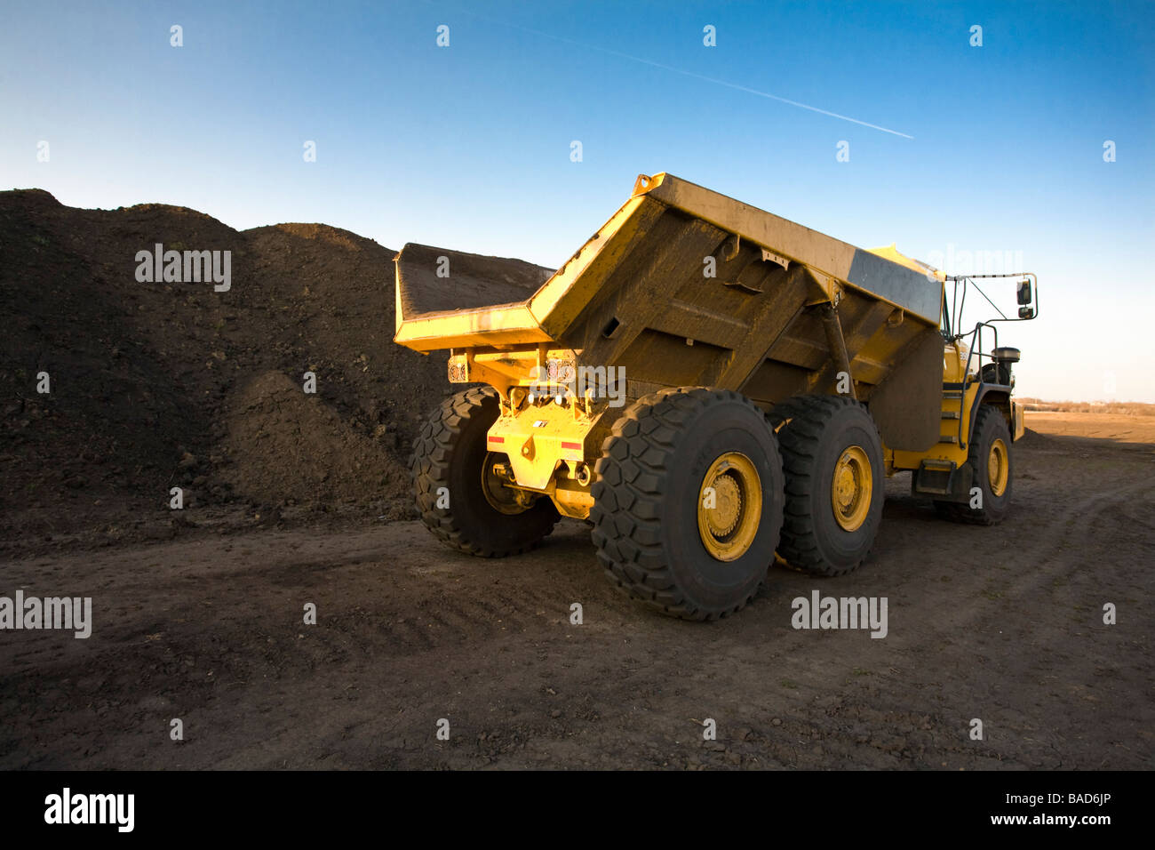Bei der Arbeit Stockfoto