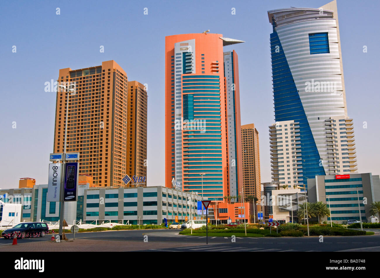 Dubai Media city Stockfoto