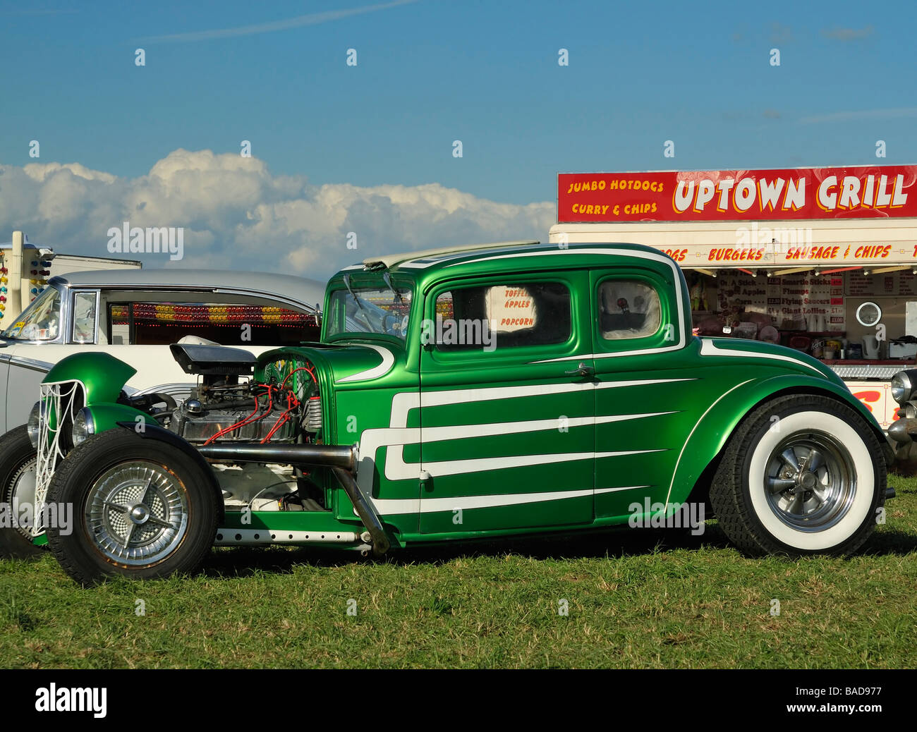 Benutzerdefinierte 1932 Ford Modell B 5 Fenster Coupe Street Rod Stockfoto