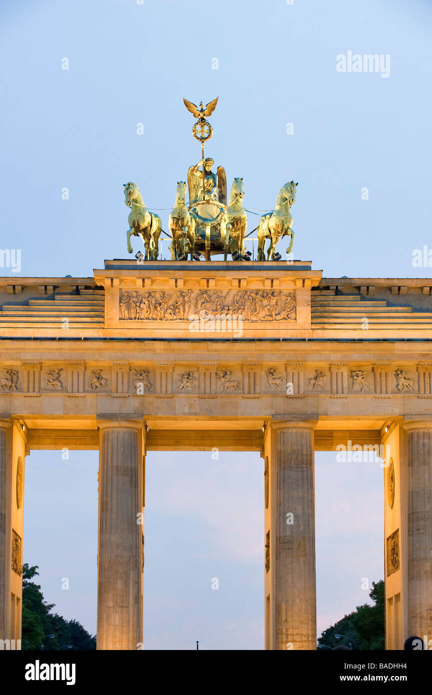 Allemagne, Berlin, Mitte oder Bezirk Berlin-Mitte, Brandenburger Tor Stockfoto