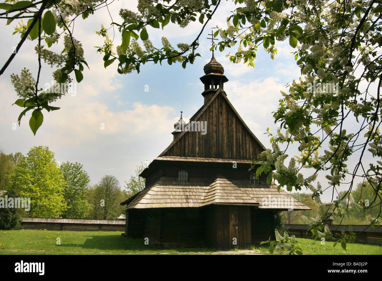 Frühling im Heritage Park. Stockfoto