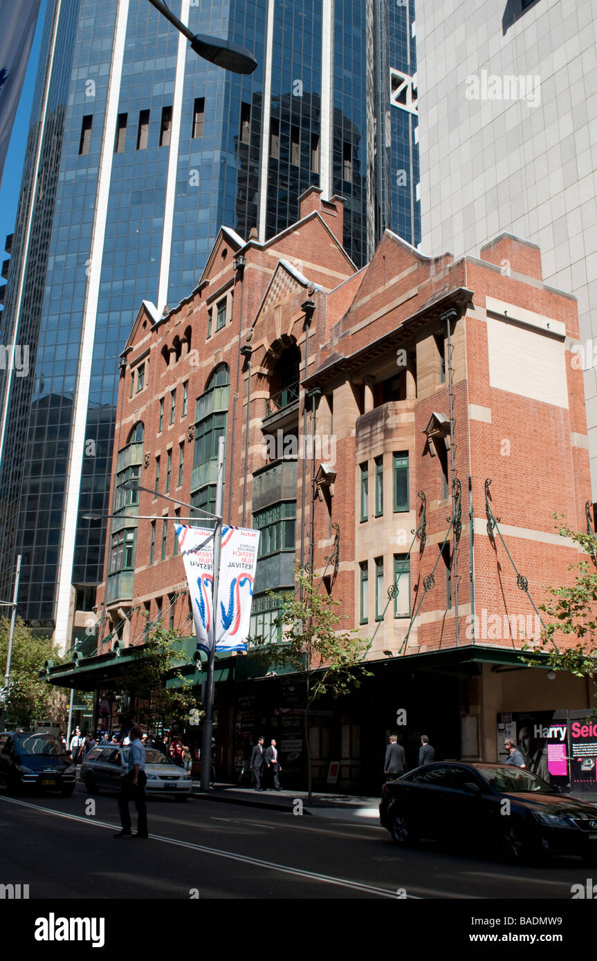 Johnson s Eckgebäude Brooklyn Hotel George Street Central Business District Sydney NSW Australia Stockfoto