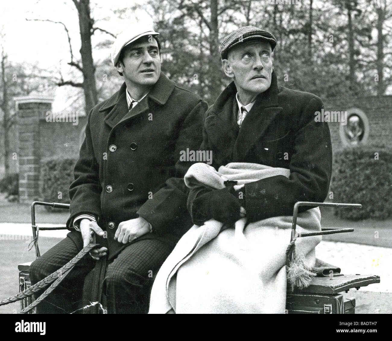 STEPTOE und Sohn 1960er Jahre BBC TV-Serie mit Harry H Corbett auf der linken Seite und Wilfrid Brambell Stockfoto