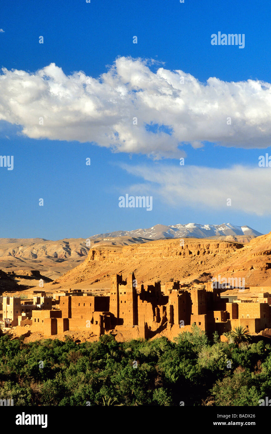 Marokko, hoher Atlas, Tamdakht, Kasbah in der Nähe von Aît Ben Haddou Stockfoto