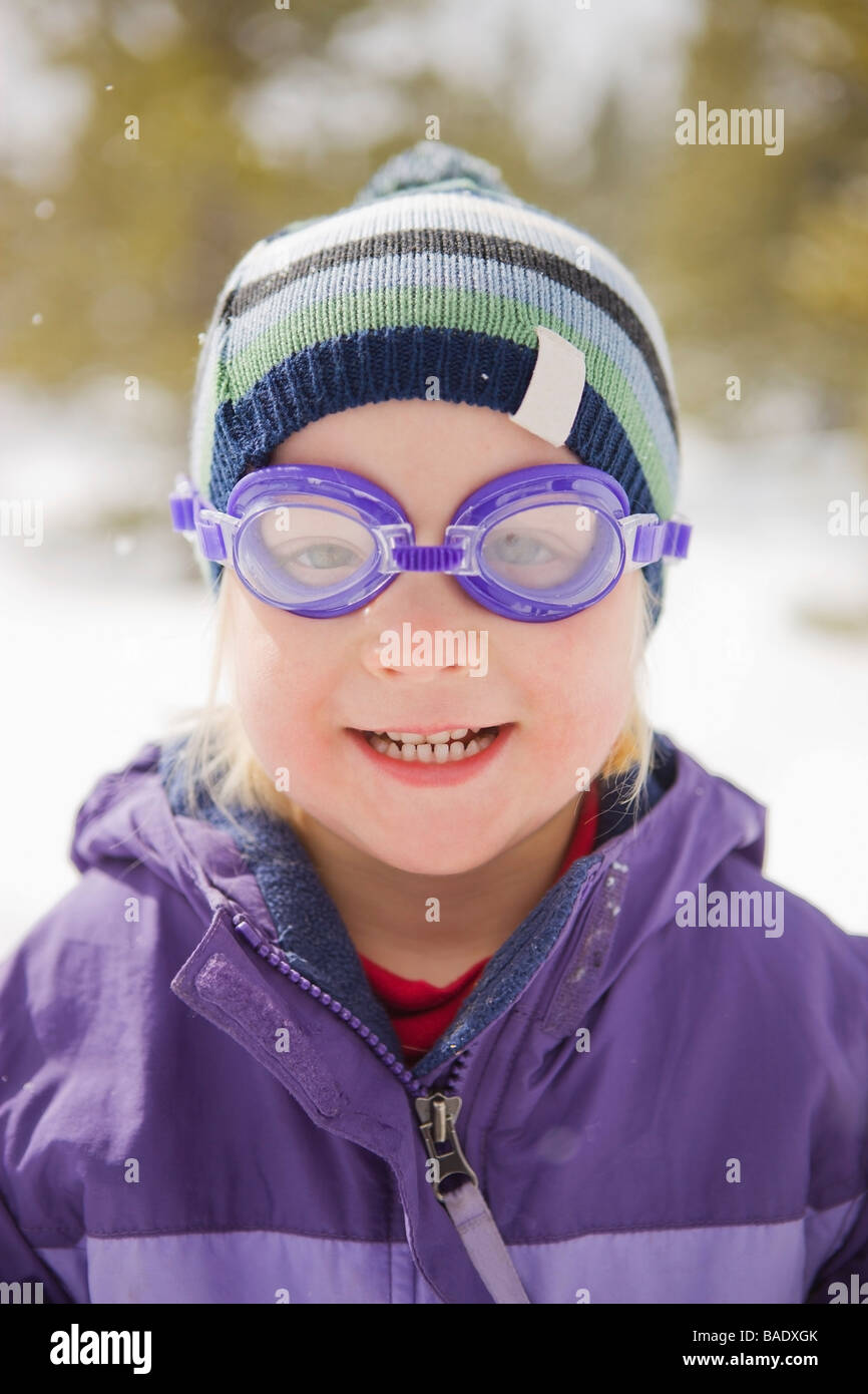 Porträt eines Mädchens, Breckenridge, Colorado, USA Stockfoto