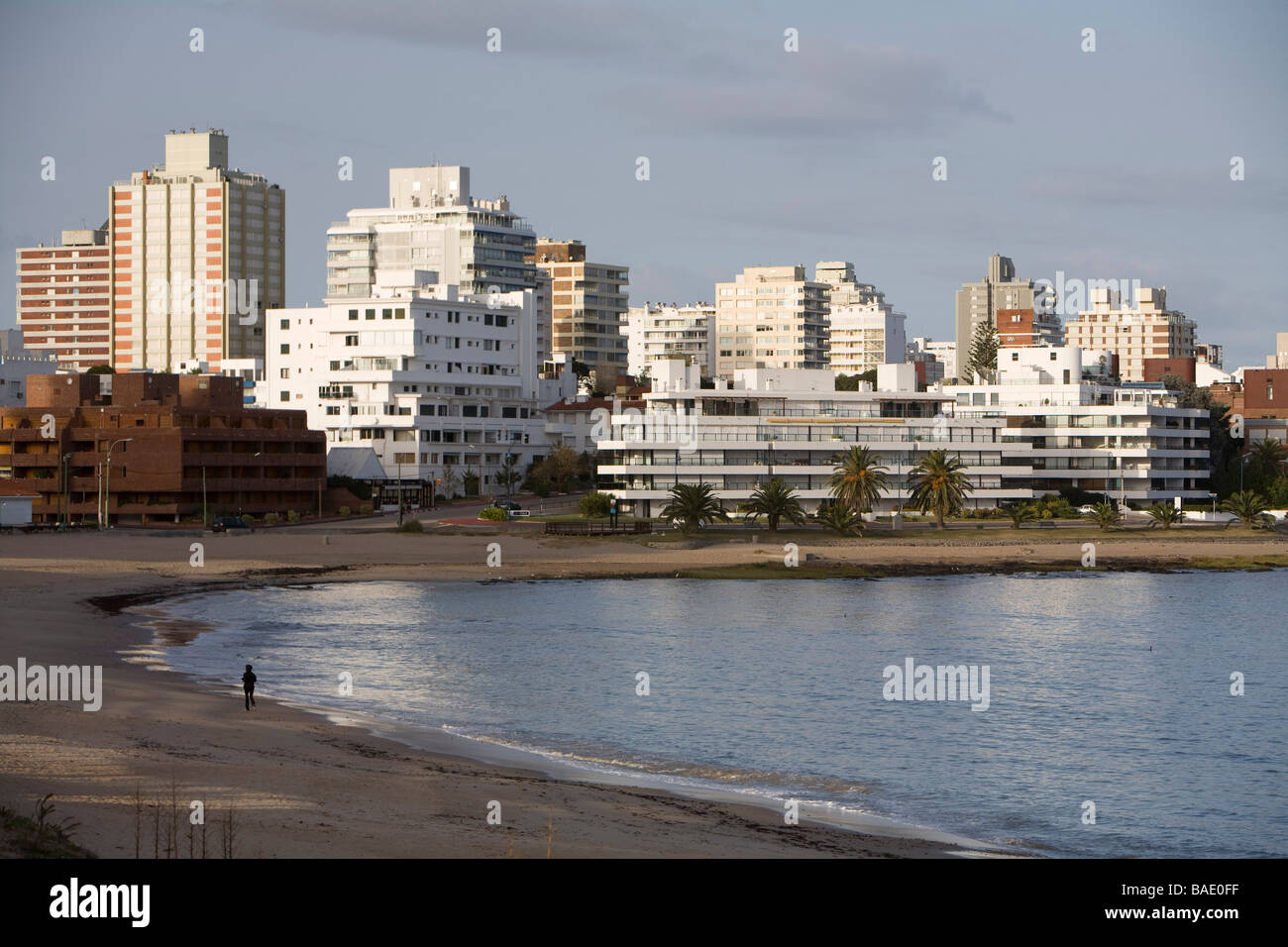 Skyline von Punta del Este, Uruguay Stockfoto